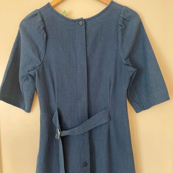 Caron Callahan Mattie dress indigo pique - Picture 13 of 16